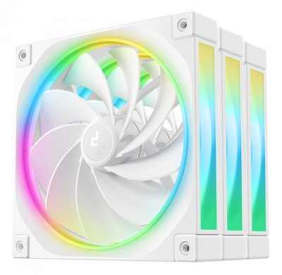 DEEPCOOL  FL14R Boitier PC Ventilateur 14 cm Blanc 3 pi&egrave;ce(s) - Neuf