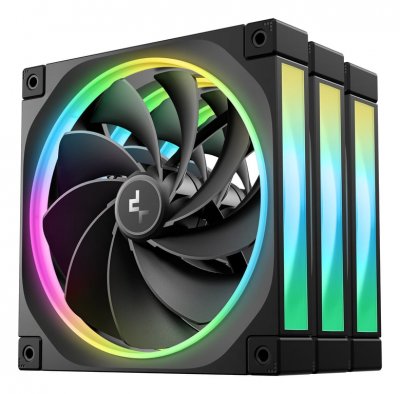 DEEPCOOL  FL14R Boitier PC Ventilateur 14 cm Noir 3 pi&egrave;ce(s) - Neuf