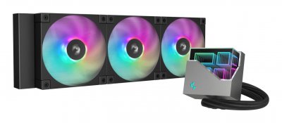 DEEPCOOL  LT360 ARGB Processeur Kit watercooling 12 cm Noir 1 pi&egrave;ce(s)