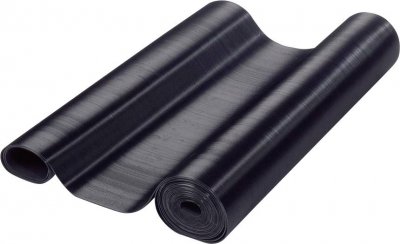 ADAM HALL Defender Tapis de Protection C&acirc;ble Caoutchouc cannel&eacute; noir 0,7 x 10 m