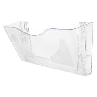 DEFLECTO Deflect-o A4 Landscape Literature File Wall Pocket - Transparent