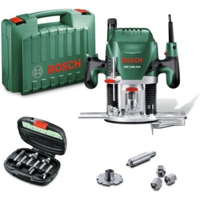 BOSCH D&eacute;fonceuse &eacute;lectrique  Pof 1400 ace + coffret 6 fraises, 1400 W