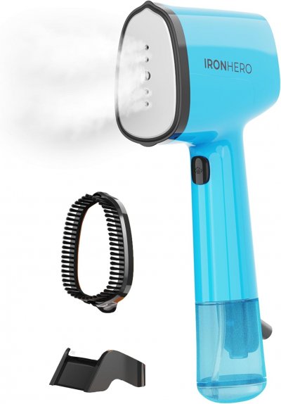 CECOTEC D&eacute;froisseur vapeur 1500W portable &agrave; semelle c&eacute;ramique Bleu
