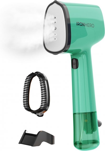 CECOTEC D&eacute;froisseur vapeur 1500W portable &agrave; semelle c&eacute;ramique vert