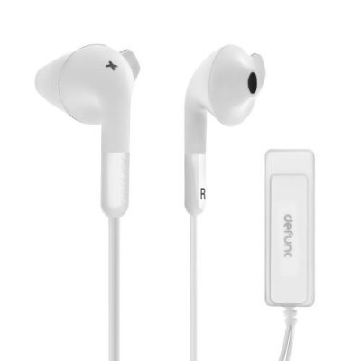 DEFUNC  BT Hybrid - &Eacute;couteurs avec micro - embout auriculaire - Bluetooth - sans fil - blanc