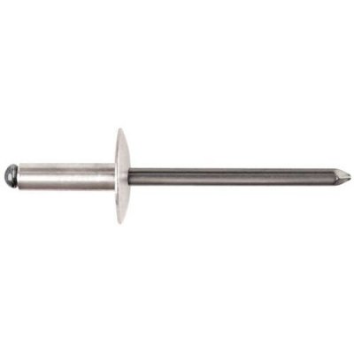 DEGOMETAL  - 100 Rivets aveugles standards Alu/Acier T&ecirc;te Extra Large 4X16 - 103 340 161