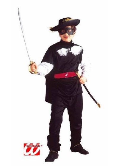 W WIDMANN MILANO PARTY FASHION D&eacute;guisement bandit masqu&eacute; 8/10 ans