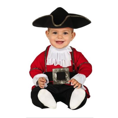 FIESTAS GUIRCA D&eacute;guisement combinaison pirate rouge b&eacute;b&eacute;