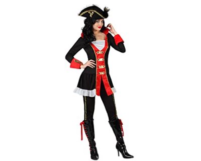 ATOSA Deguisement De Capitaine De Pirate Femme Anglais - Noir / rouge - T-2