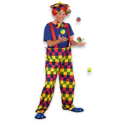 BOLAND BV D&eacute;guisement de Clown &agrave; Bretelles pour adulte