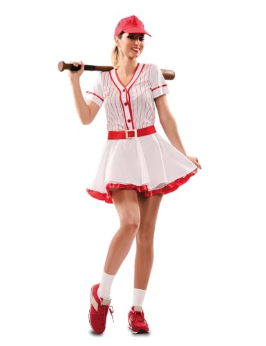 EUROCARNAVALES, SA D&eacute;guisement de Joueur de Baseball &agrave; Rayures pour femme
