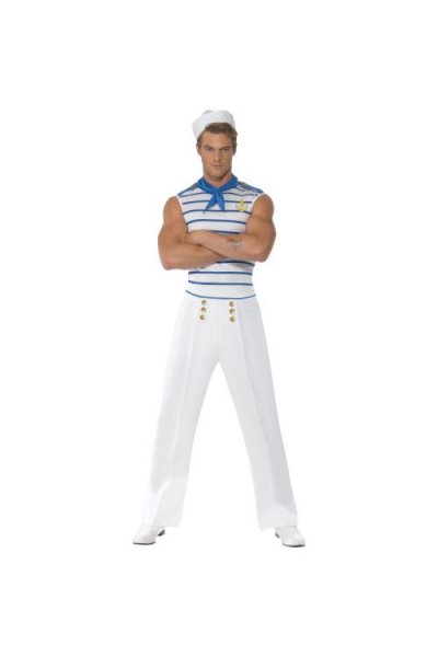 SMIFFYS D&eacute;guisement de marin fran&ccedil;ais pour homme - blanc 20886