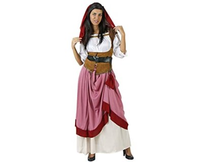 ATOSA D&eacute;guisement Femme Paysanne M&eacute;di&eacute;vale Rose