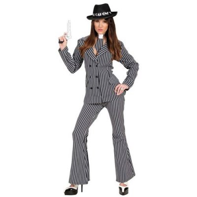W WIDMANN MILANO PARTY FASHION D&eacute;guisement Gangster Ann&eacute;es 20 Costume Ray&eacute; Femme