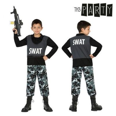 TH3 PARTY D&eacute;guisement gar&ccedil;on policier swat 5 &agrave; 6 Ans - D&eacute;guisements et f&ecirc;tes