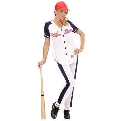 W WIDMANN MILANO PARTY FASHION D&eacute;guisement Joueuse De Baseball Femme - M - Blanc - 73372