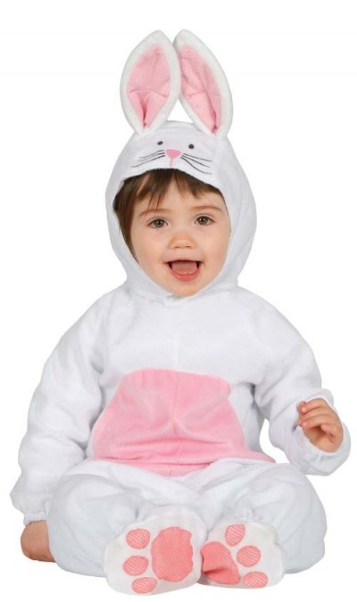 FIESTAS GUIRCA D&eacute;guisement lapin blanc et rose b&eacute;b&eacute;
