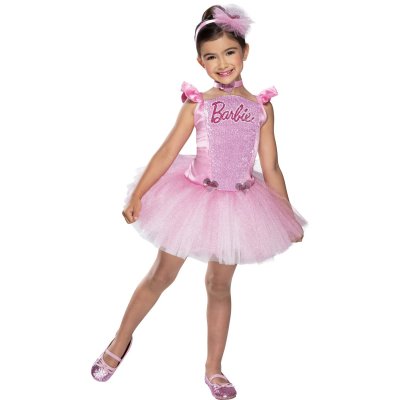 RUBIE S FRANCE D&eacute;guisement Luxe Barbie Ballerine paillettes taille S 3-4 ans