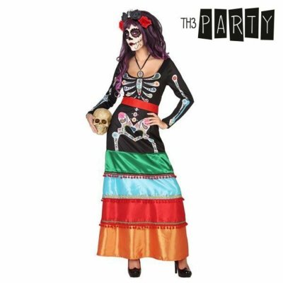 TH3 PARTY D&eacute;guisement mexicaine color&eacute; long femme Dia de los muertos
