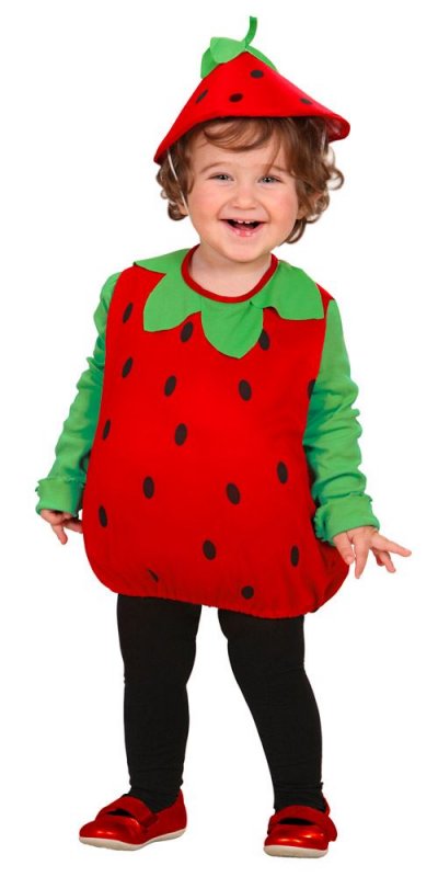 WIDMANN D&eacute;guisement petite fraise rembourr&eacute;e et coiffe -1/3 ans
