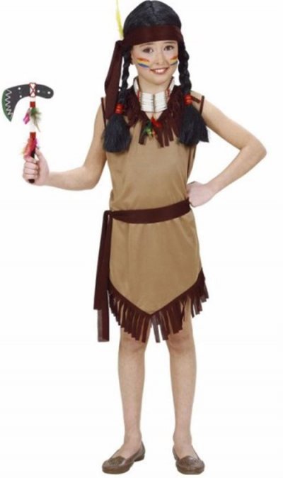 WIDMANN D&eacute;guisement Petite Indienne - Fille - Taille 8/10 ans (126 &agrave; 138 cm)