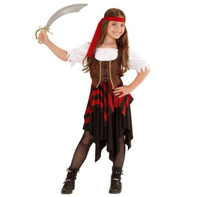 W WIDMANN MILANO PARTY FASHION D&eacute;guisement Pirate - Fille - 12/14 ans (152 &agrave; 164 cm) WIDMANN