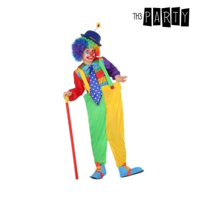 BIGBUY D&eacute;guisement pour Enfants Clown Vert Jaune (4 Pcs) (Taille 3-4 Ans) 