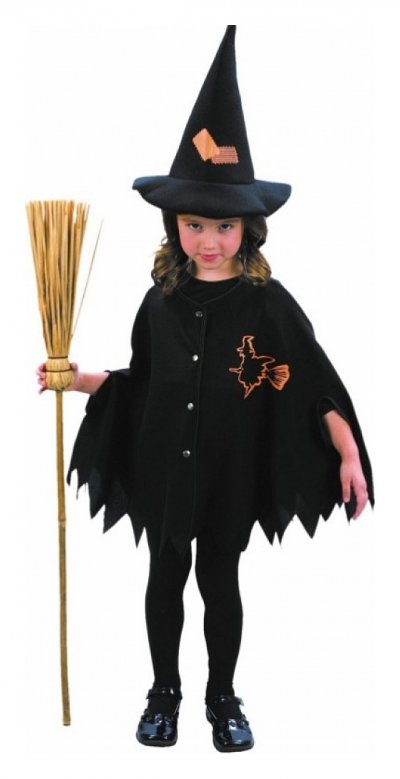 PARTYPRO D&eacute;guisement - Ptite Sorci&egrave;re - Noir - Enfant - Bois - 3 ans et plus