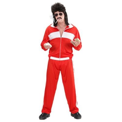 W WIDMANN MILANO PARTY FASHION D&eacute;guisement Surv&ecirc;t Sport Ann&eacute;es 80 Rouge Homme - Xl - Rouge - 73384