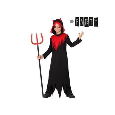 ATOSA D&eacute;guisement Tunique Noire Et Rouge De D&eacute;mon Enfant - Enfant - 7-9 Ans