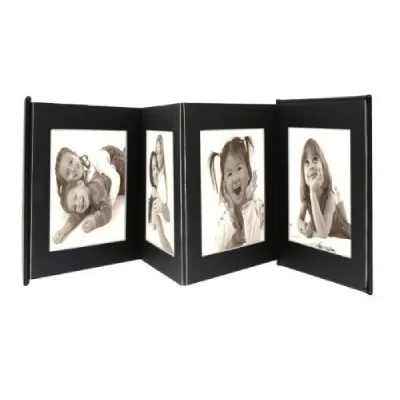 DEKNUDT  Album Photo - Bo&icirc;te photo, cuir ou similicuir, Noir, 13 x18 cm