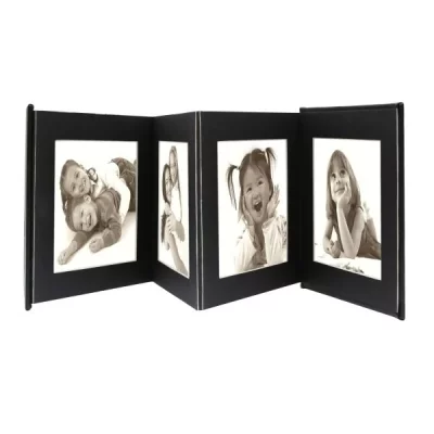 DEKNUDT  Album Photo - Bo&icirc;te Photo, Cuir ou Similicuir, Noir, 15 x20 cm