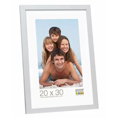 GENERIQUE Deknudt Frames S44CD1 Basic Cadre Photo Bois/MDF Argent&eacute; 30 x 40 cm