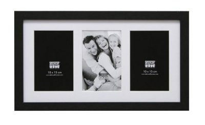 DEKNUDT  S66ka3 15x10 Cm Wood With Passepartout Photo Frame Noir,Blanc