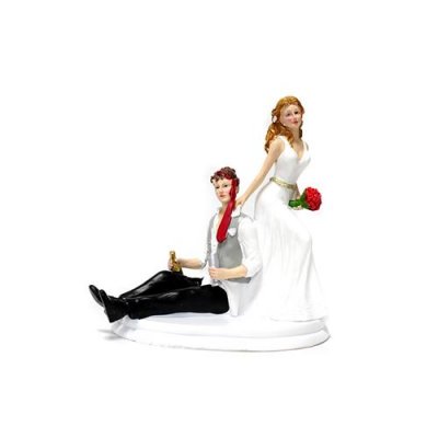 DEKORA  - 305133 Figurine pour g&acirc;teau du mariage, Blanc, 14cm