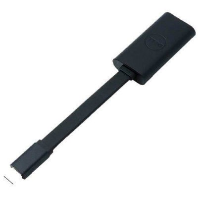DELL  470-ABND adaptateur et connecteur de c&acirc;bles Gigabit Ethernet USB Type-C Noir