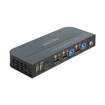 DELOCK  11482 commutateur &eacute;cran, Clavier et Souris Noir