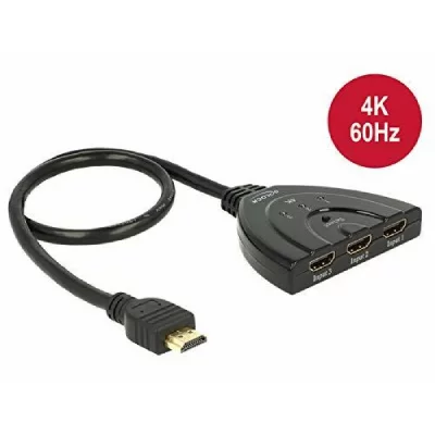 DELOCK  18600 commutateur vid&eacute;o HDMI, Switch HDMI