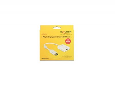 GENERIQUE Delock 62608 c&acirc;ble vid&eacute;o et adaptateur 0,2 m DisplayPort HDMI Type A (Standard) Blanc