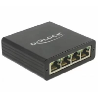 DELOCK  62966 hub & concentrateur Noir