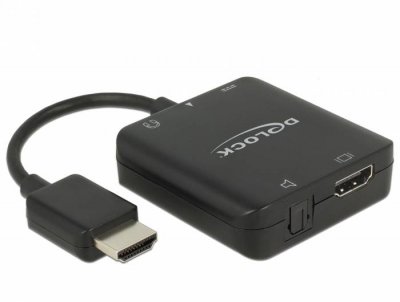 DELOCK  63276 c&acirc;ble vid&eacute;o et Adaptateur HDMI Type A (Standard) Noir