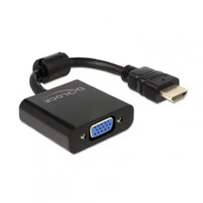 DELOCK  65512 Adaptateur HDMI 25,5 m Noir