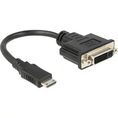 DELOCK  65564 Adaptateur Mini HDMI 0,20 m Noir