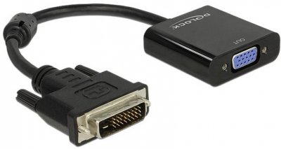 DELOCK  65658 16 M Vga To Dvi Adapter Noir