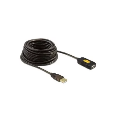 DELOCK  82446 c&acirc;ble USB 10 m USB 2.0 USB A Noir, C&acirc;ble d''extension