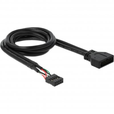 DELOCK  83281 c&acirc;ble USB 0,3 m USB 3.0 USB 2.0 Noir