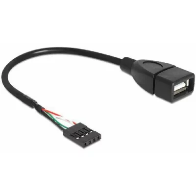 DELOCK  83291 c&acirc;ble USB 0,2 m USB A Noir, Adaptateur