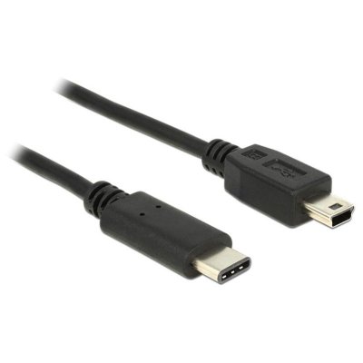 DELOCK  83603 c&acirc;ble USB 1 m USB 2.0 USB C Mini-USB B Noir