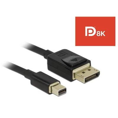 DELOCK  84928 c&acirc;ble DisplayPort 2 m Mini DisplayPort Noir