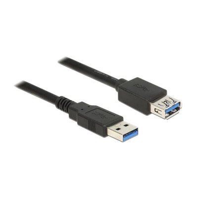 DELOCK  85054 c&acirc;ble USB 1 m USB 3.2 Gen 1 (3.1 Gen 1) USB A Noir
